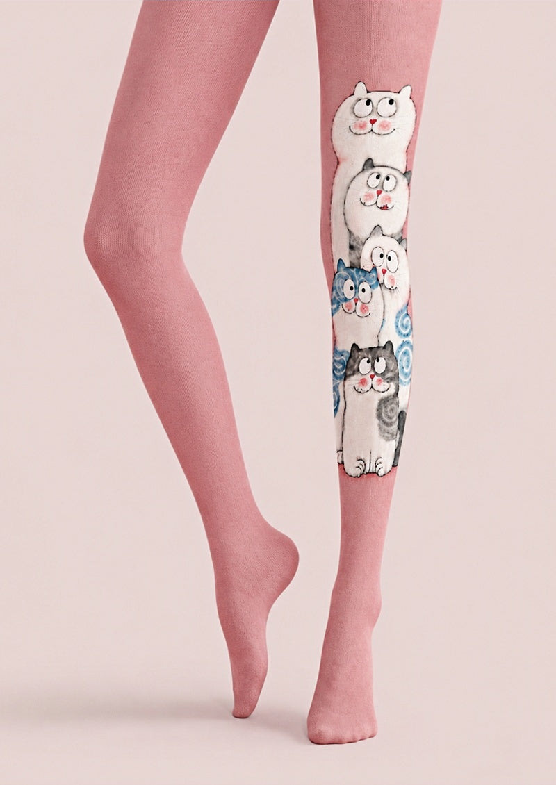 Kawaii Cat Print Tights Hosiery Pantyhose Z69-24