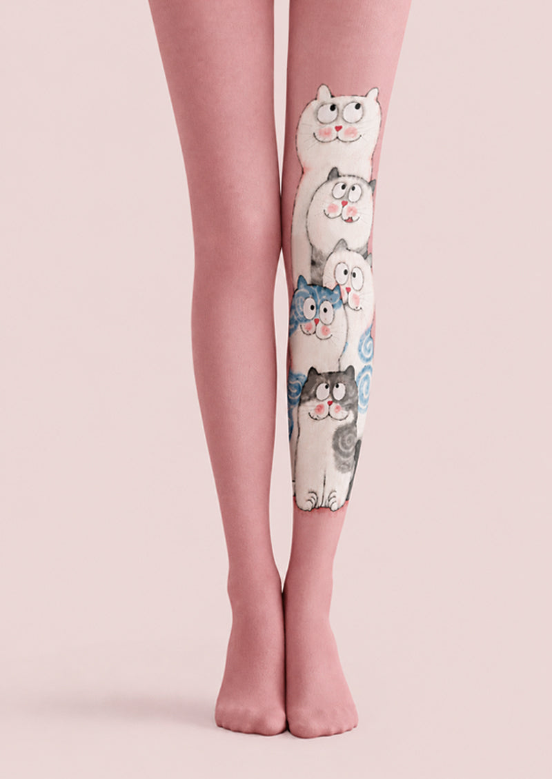 Kawaii Cat Print Tights Hosiery Pantyhose Z69-24