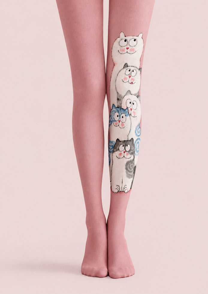 Kawaii Cat Print Tights Hosiery Pantyhose Z69-24