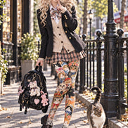 Cat Collage Animal Print Tights Hosiery Pantyhose Z69-25