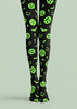Neon Green Pumpkin Halloween Tights Hosiery Z69-27