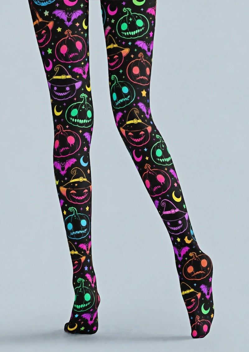 Colorful Pumpkin Halloween Party Tights Pantyhose Z69-29
