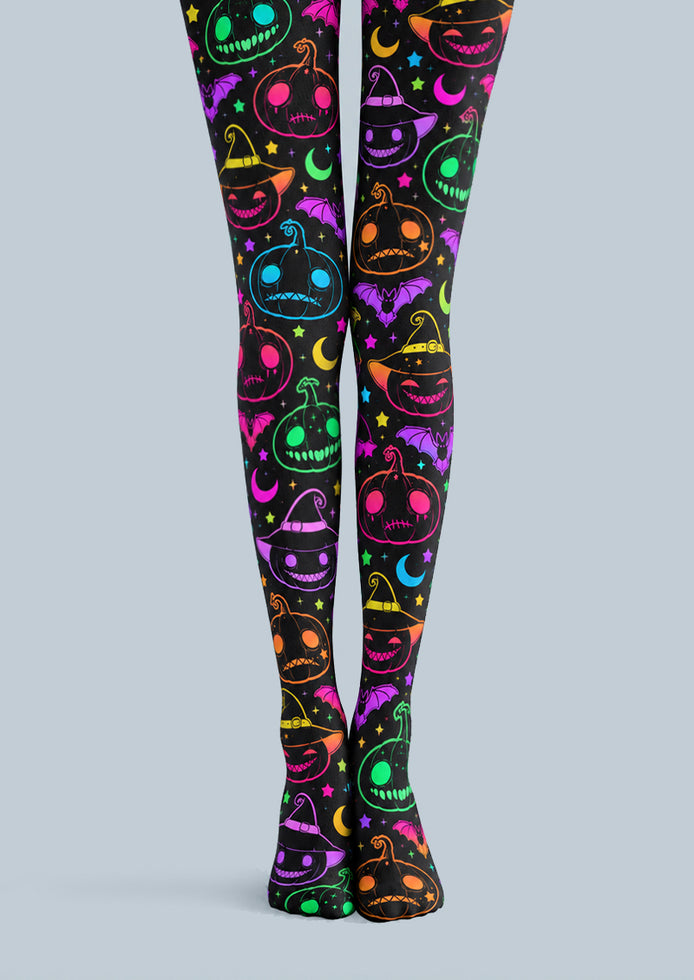 Colorful Pumpkin Halloween Party Tights Pantyhose Z69-29