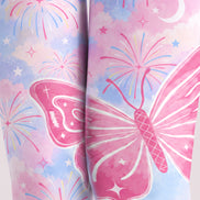 Pastel Fantasy Butterfly Print Pantyhose Z69-31