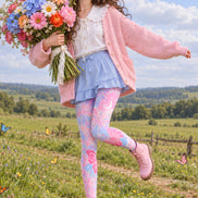Pastel Fantasy Butterfly Print Pantyhose Z69-31