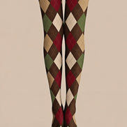 Preppy Argyle Diamond Tights Hosiery Pantyhose Z69-32