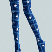 Starry Night Graphic Tights Hosiery Pantyhose Z69-33