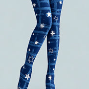 Starry Night Graphic Tights Hosiery Pantyhose Z69-33