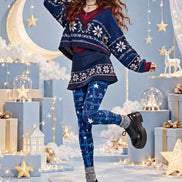 Starry Night Graphic Tights Hosiery Pantyhose Z69-33