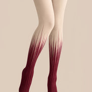 Wine Red Gradient Tights Hosiery Pantyhose Z69-35