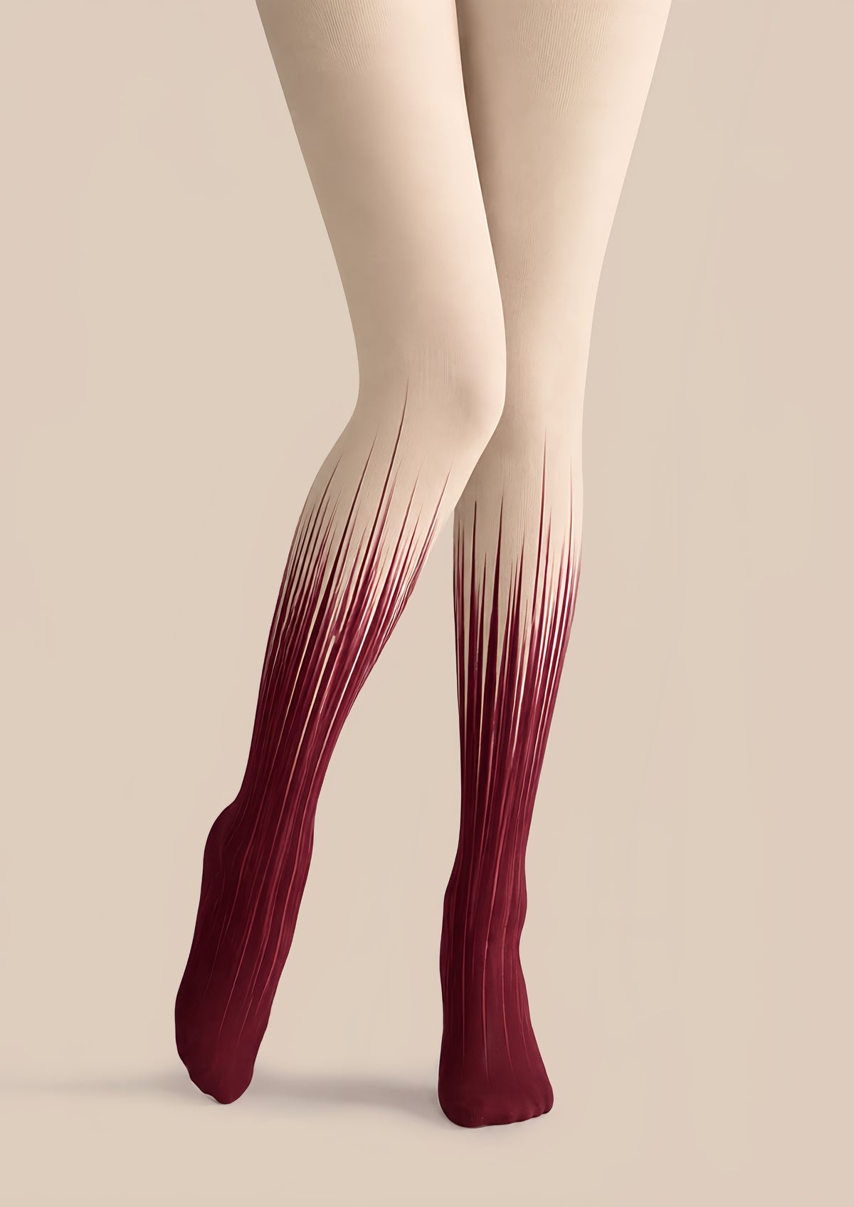 Wine Red Gradient Tights Hosiery Pantyhose Z69-35