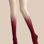 Wine Red Gradient Tights Hosiery Pantyhose Z69-35