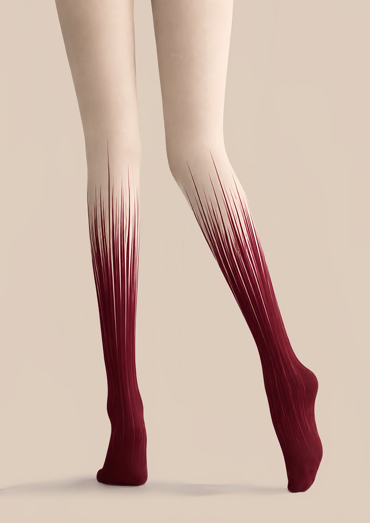 Wine Red Gradient Tights Hosiery Pantyhose Z69-35