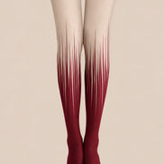 Wine Red Gradient Tights Hosiery Pantyhose Z69-35