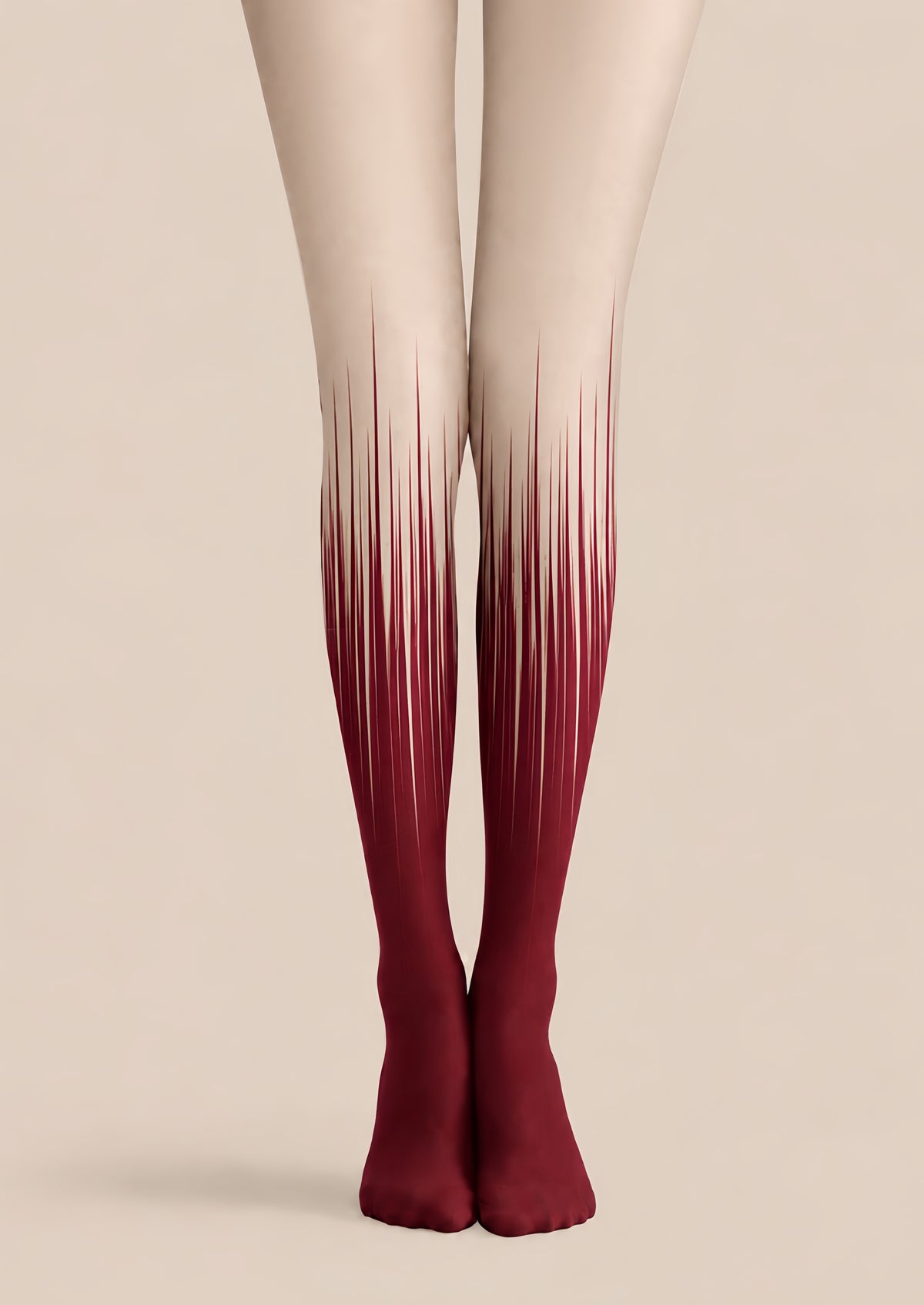 Wine Red Gradient Tights Hosiery Pantyhose Z69-35