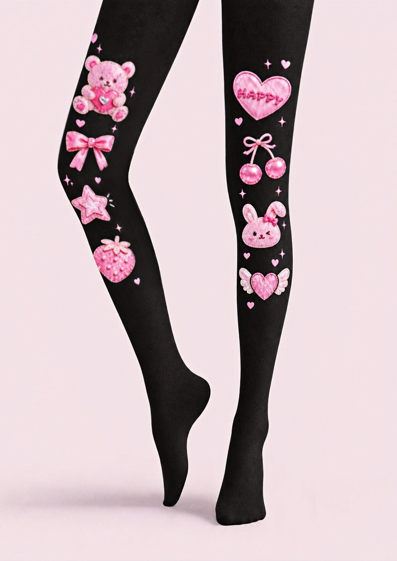Sweet Bunny Heart Tights Hosiery Pantyhose Z69-45