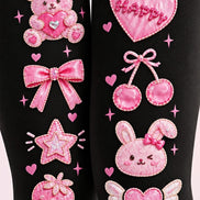 Sweet Bunny Heart Tights Hosiery Pantyhose Z69-45