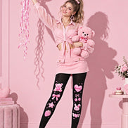 Sweet Bunny Heart Tights Hosiery Pantyhose Z69-45