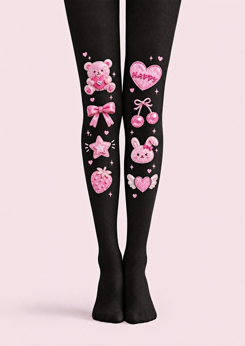 Sweet Bunny Heart Tights Hosiery Pantyhose Z69-45