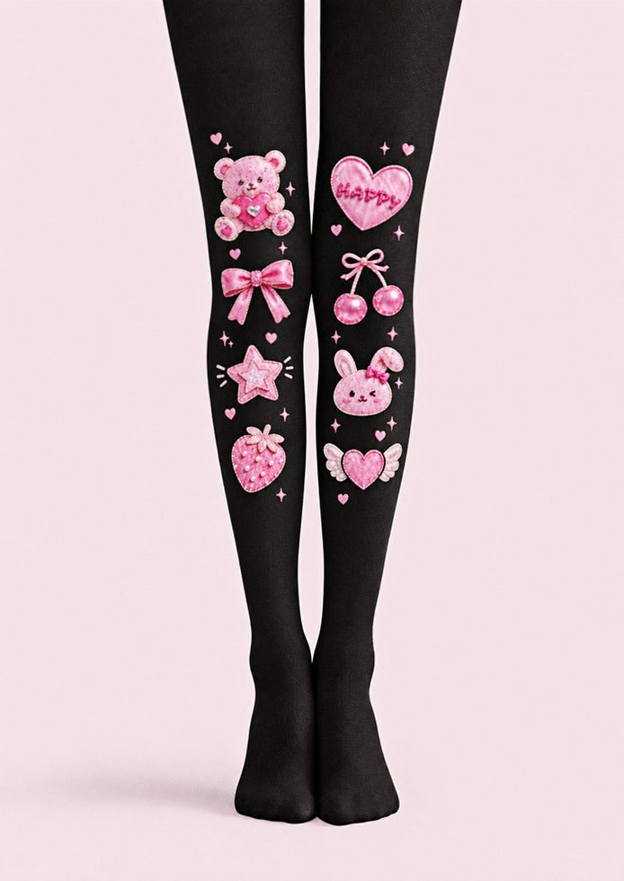 Sweet Bunny Heart Tights Hosiery Pantyhose Z69-45