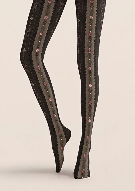 Gothic Lace Floral Tights Hosiery Pantyhose Z69-48