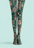 Retro Illustration Pattern Tights Hosiery Pantyhose Z69-51