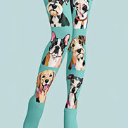 Mint Puppy Portrait Tights Hosiery Pantyhose Z69-55