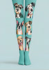 Mint Puppy Portrait Tights Hosiery Pantyhose Z69-55
