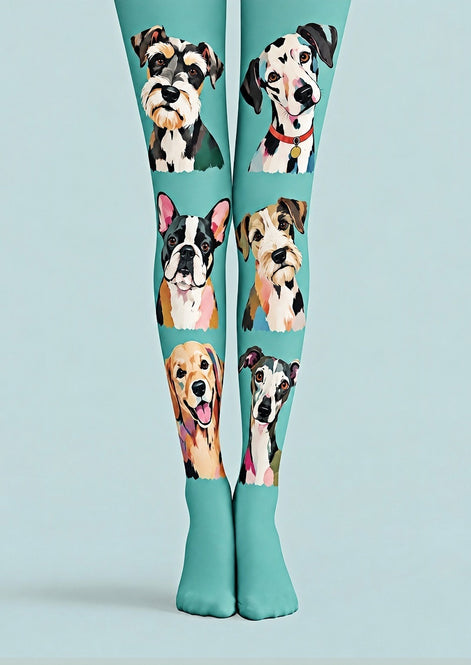 Mint Puppy Portrait Tights Hosiery Pantyhose Z69-55