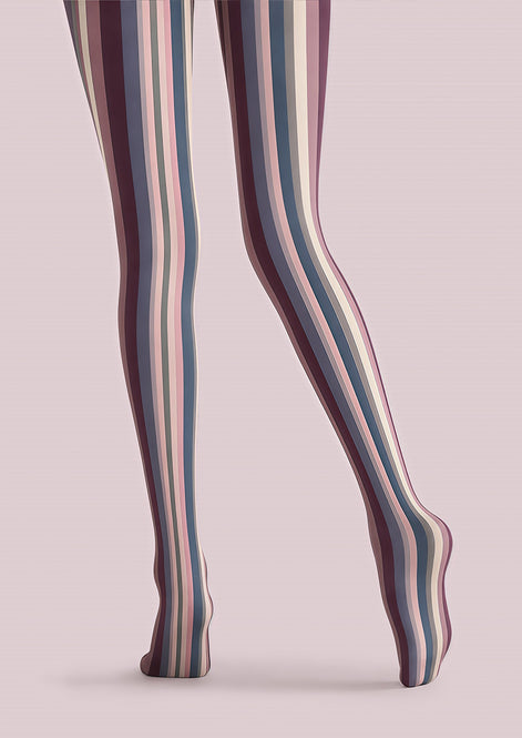 Classic Retro Stripe Tights Hosiery Pantyhose Z69-56