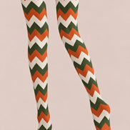 Chevron Pattern Graphic Tights Hosiery Pantyhose Z69-58