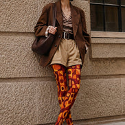 Fall Harvest Graphic Tights Hosiery Pantyhose Z69-6