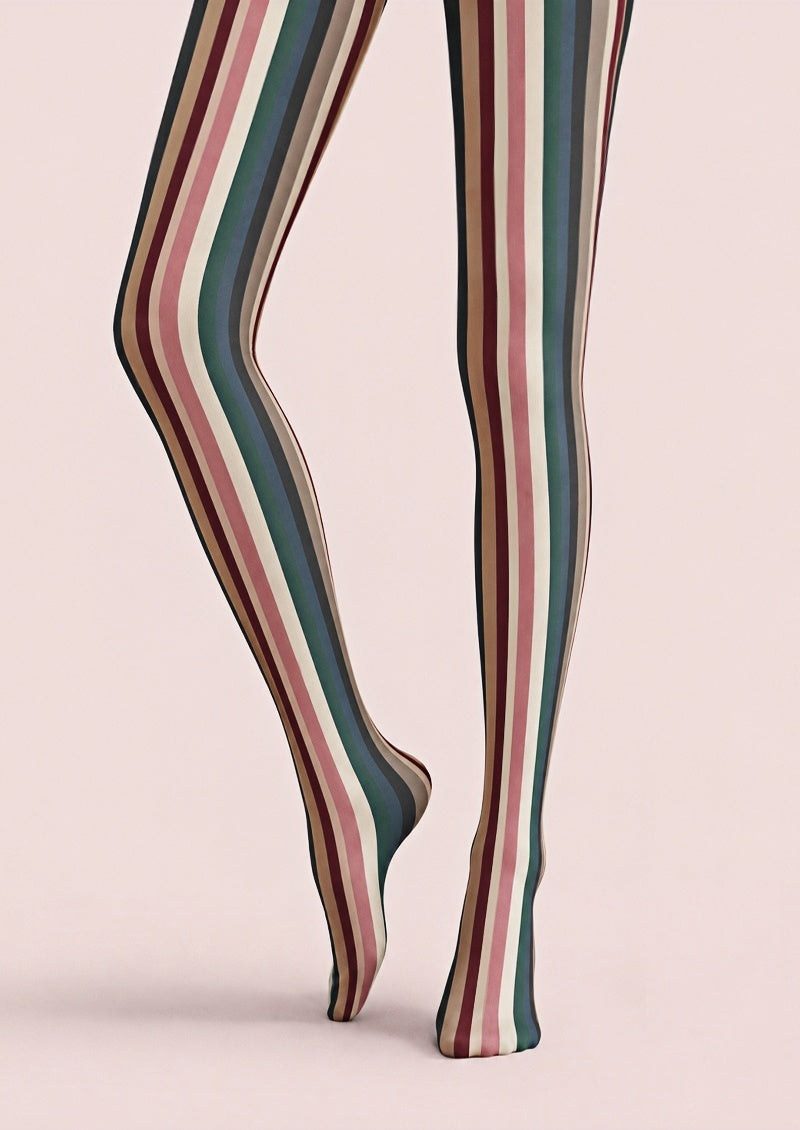 Modern Preppy Stripe Tights Hosiery Z69-60