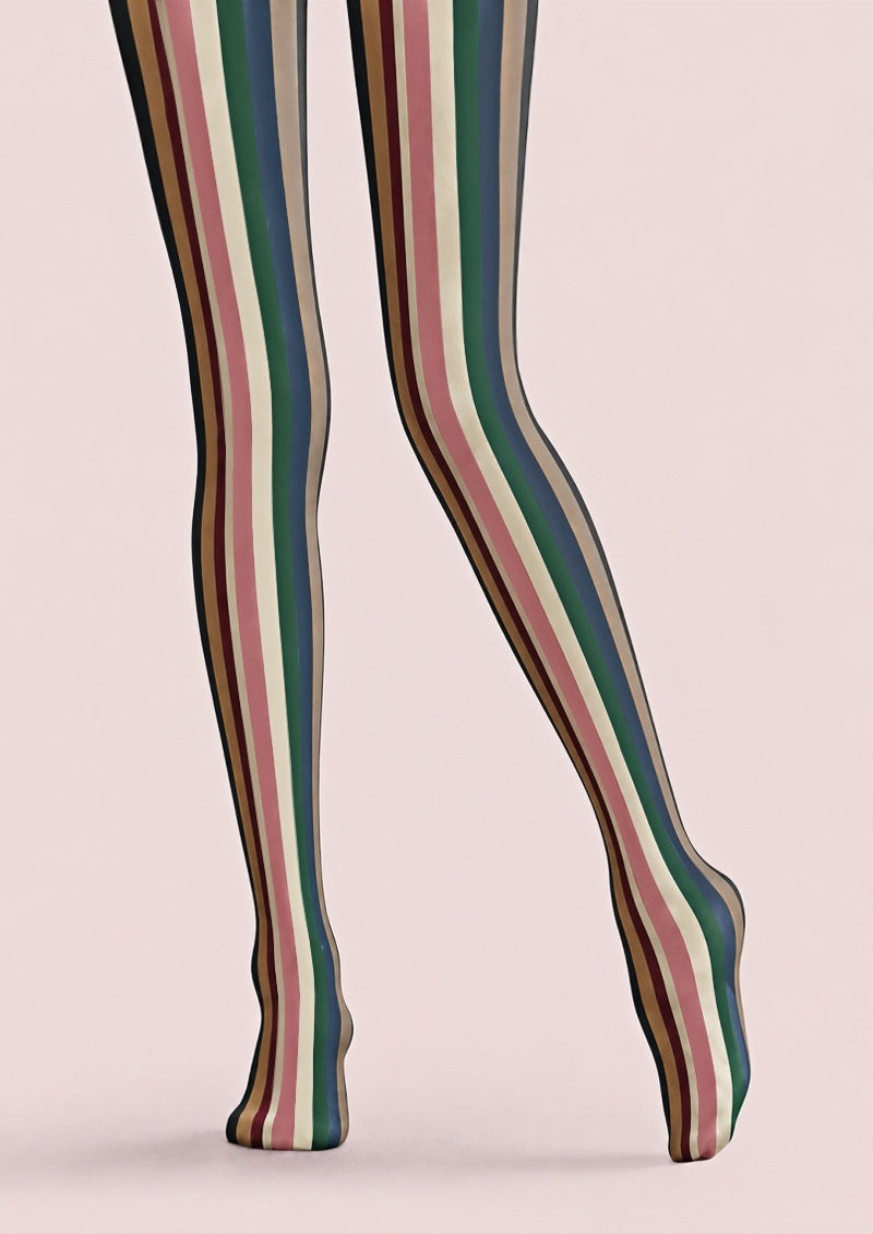 Modern Preppy Stripe Tights Hosiery Z69-60