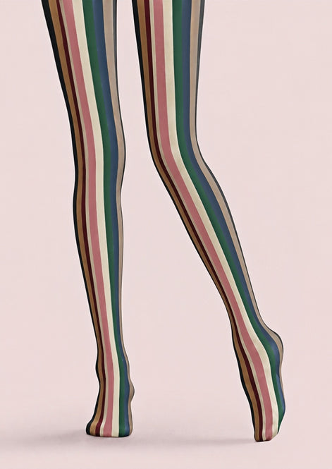 Modern Preppy Stripe Tights Hosiery Z69-60