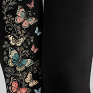 Vintage Butterfly Floral Tights Hosiery Pantyhose Z69-63