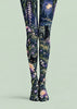 Moonlit Garden Cat Tights Hosiery Pantyhose Z69-66