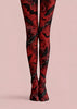Dark Red Vampire Bat Tights Hosiery Pantyhose Z69-69