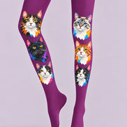 Fun Cat Animal Print Tights Hosiery Pantyhose Z69-72