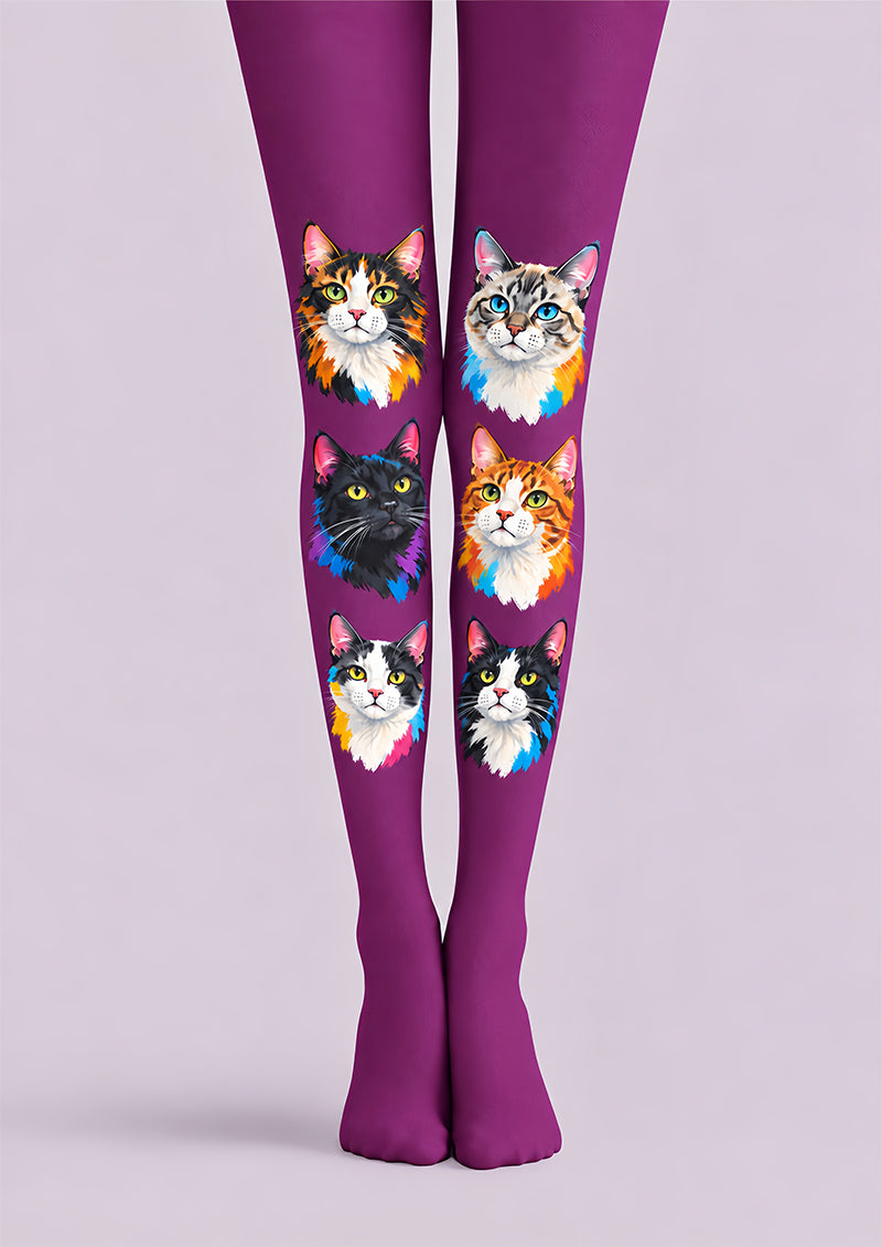 Fun Cat Animal Print Tights Hosiery Pantyhose Z69-72