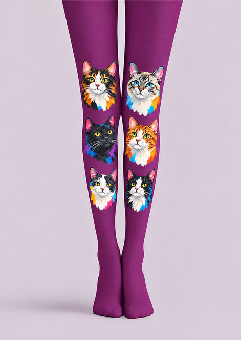 Fun Cat Animal Print Tights Hosiery Pantyhose Z69-72