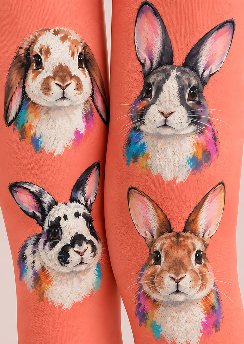 Rabbit Face Pattern Tights Hosiery Pantyhose Z69-74