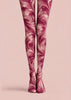 Pink Swirl Print Tights Hosiery Pantyhose Z69-78