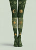Green Celestial Gothic Tights Hosiery Pantyhose Z69-88