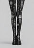 Black Astrology Graphic Tights Hosiery Pantyhose Z69-89