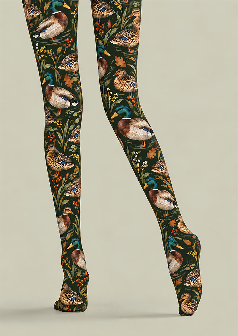 Duck Animal Print Tights Hosiery Pantyhose Z69-91