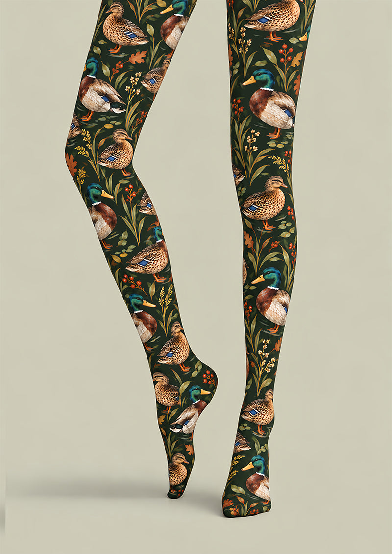 Duck Animal Print Tights Hosiery Pantyhose Z69-91