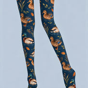 Navy Animal Duck Pattern Tights Hosiery Pantyhose Z69-93