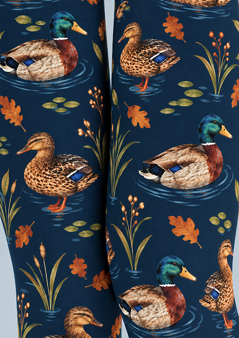 Navy Animal Duck Pattern Tights Hosiery Pantyhose Z69-93