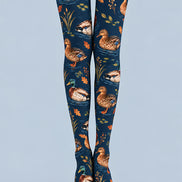 Navy Animal Duck Pattern Tights Hosiery Pantyhose Z69-93
